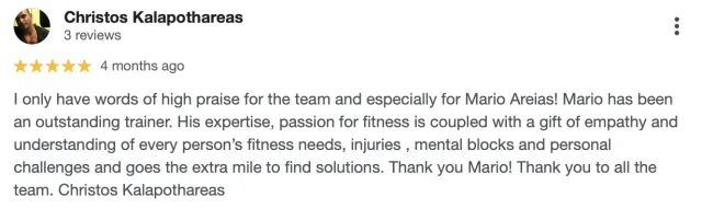 Evolve Fitness member review 11